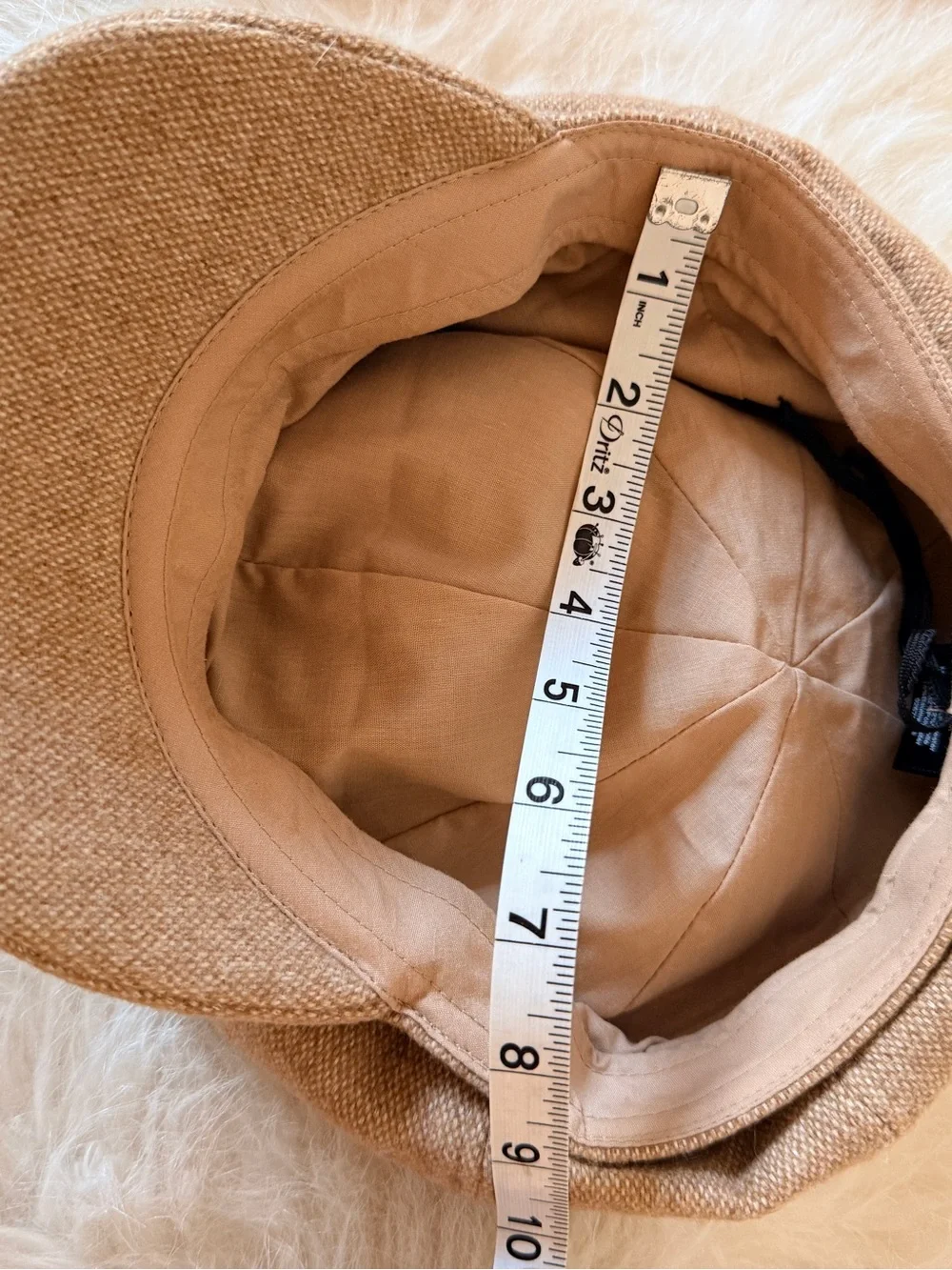 Tan / Beige Unisex Baker Boy Hat